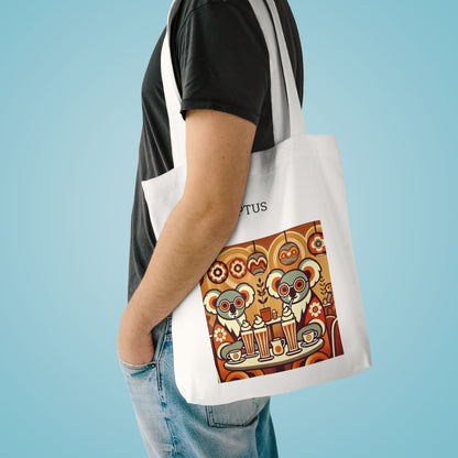 Tote Bag Eucalyptus Café Koalas Retro 1970s Aesthetic